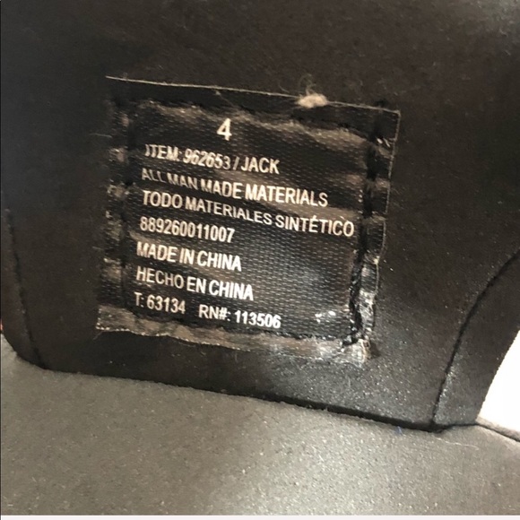 KHOMBU Jack Black Gray Red sandals size 4 - Picture 4 of 7